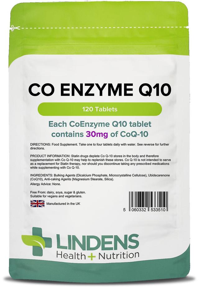 Lindens CoEnzyme Q10 30mg - 120 Tablets on Productcaster.