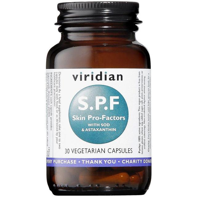 Viridian S.P.F. Skin Pro-Factors Veg Caps 30 (398) on Productcaster.