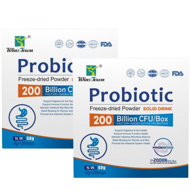 1-pack Probiotic Powder Drink | 200 Billion Cfu Probiotic Supplement | Promotes Digestive And Immune Gut Health 2PCS on Productcaster.