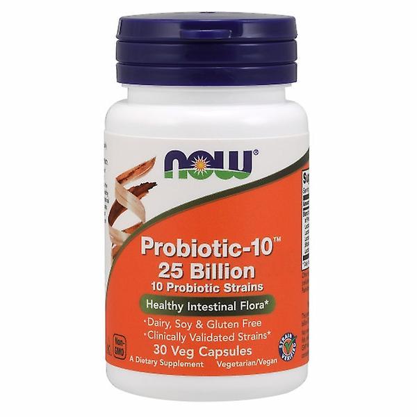 Now Foods Probiotic-10 25 Billion, 30 Veg Caps (Pack of 2) on Productcaster.