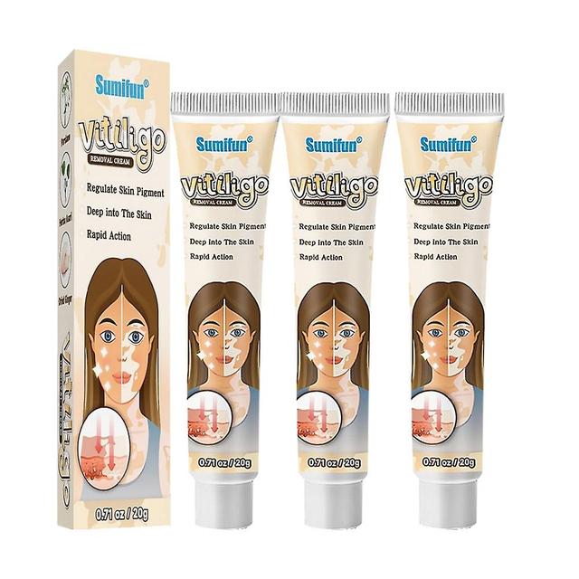 3x Kräuterextrakt Vitiligo-Salbe Ringelflechte entfernen weiße Flecken entfernen Haut Vitiligo beseitigen Vitiligo Behandlung Creme on Productcaster.