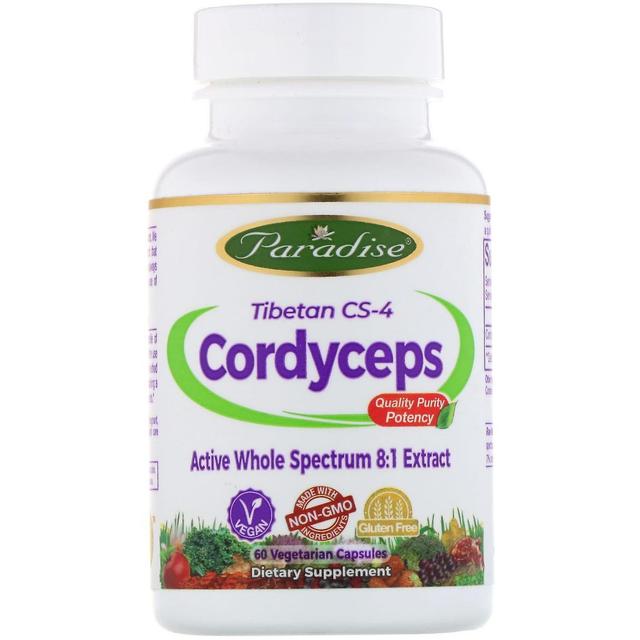 Paradise Herbs Paradise Urter, tibetanske CS-4 Cordyceps, 60 vegetariske kapsler on Productcaster.