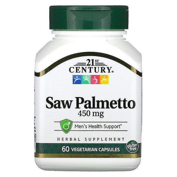 21st Century, Saw Palmetto, 450 mg, 60 Vegetarian Capsules on Productcaster.