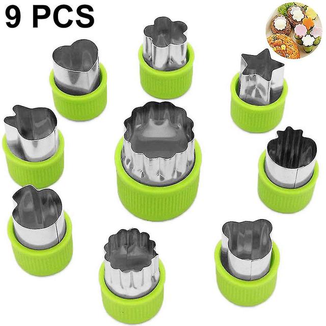 9pcs Less Steel Ie S Vetable Fruit Ie Green on Productcaster.