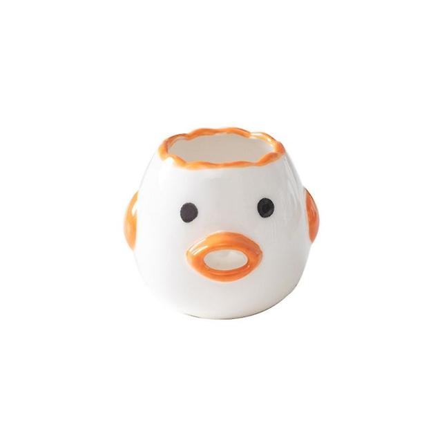 Cartoon Chick Ceramiczny rozdzielacz jaj Żółtko Białko Mini Seperator Filtr cieczy Automatyczny rozdzielacz separacji Opeaner Pomarańczowy on Productcaster.