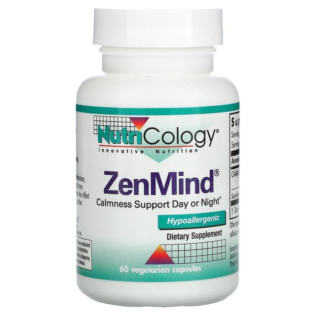 Nutricology, ZenMind, 60 Vegetarian Capsules on Productcaster.