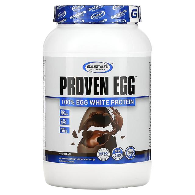 Gaspari Nutrition, Uovo Provato, 100% Proteine dell'Albume d'Uovo, Cioccolato, 2 libbre (900 g) on Productcaster.