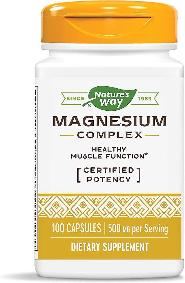 Nature's Way Magnésium Complex 500mg 100 gélules on Productcaster.