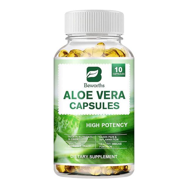 Visgaler Aloe Vera Supplement Fat Burning Digestion Health Support Regulating Blood Sugar For Women&man Health Multivitamin Capsule 10pcs on Productcaster.