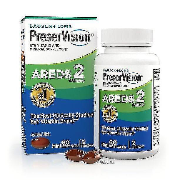 Preservision Areds 2 Formel + Multivitamin, Vitamin- und Mineralstoffpräparat für die Augen mit Lutein und Zeaxanthin, 60 Weichkapseln on Productcaster.