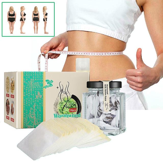 30 Pcs Detox Slimming Belly Pellet Wormwood Navel Sticker Detox Slimming Patch Lose Weight Chinese Herbal Belly Sticker on Productcaster.