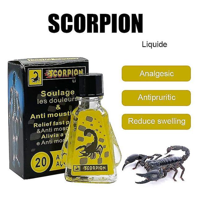 Unitoney Huile rafraîchissante Scorpion Venom Goutte de refroidissement pour maux de tête Vertiges Anti-démangeaisons Anti-moustiques Répulsif Feng... on Productcaster.