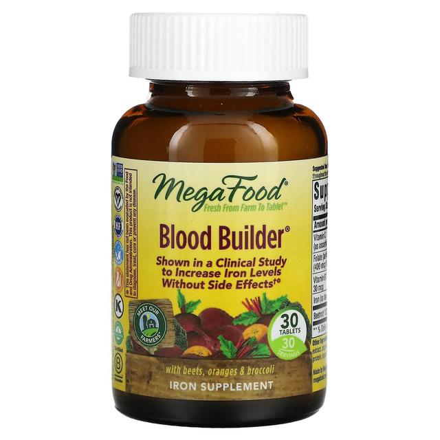 MegaFood, Blood Builder, 30 Tablets on Productcaster.