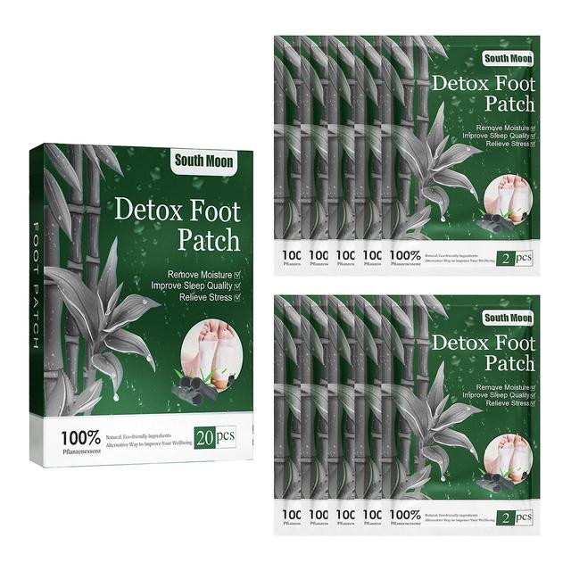 10/20pcs(box) Natural Herbal Detoxs Foot Patches Pads Body Toxins Feet Slimming Deep-cleansing on Productcaster.