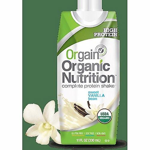 Orgain Oral Supplement Organic Nutritional Shake Sweet Vanilla Bean Flavor 11 oz. Carton de contenant, nombre de 1 (paquet de 4) on Productcaster.