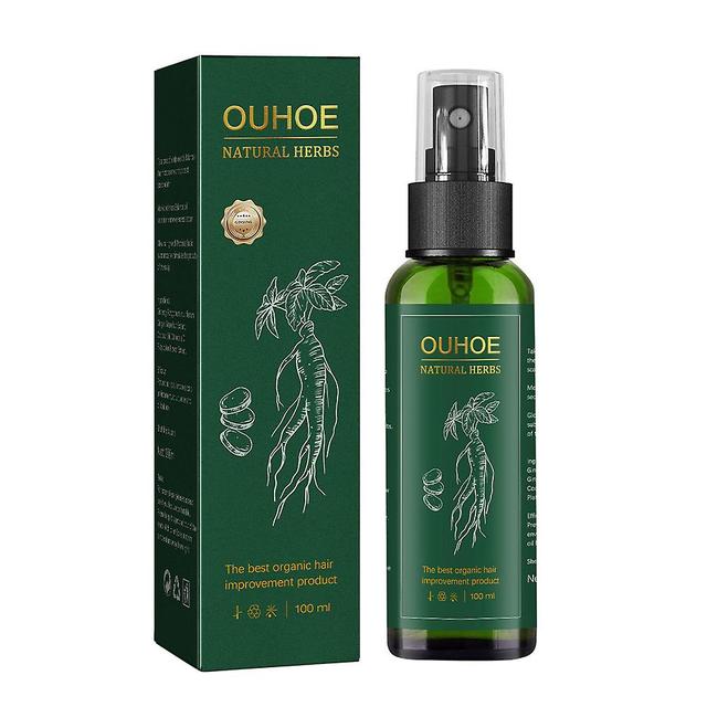 Best Selling!100ml Women Men Liquid Fast Growing Hair Growth Spray Ginseng Essential Oil Home on Productcaster.