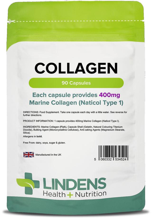 Lindens Collagen (Marine) 400mg - 90 Capsules on Productcaster.