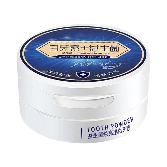 50g Probiotics White Teeth Powder Freshing Color Correcting Toothpowder For Women Men 1pcs on Productcaster.