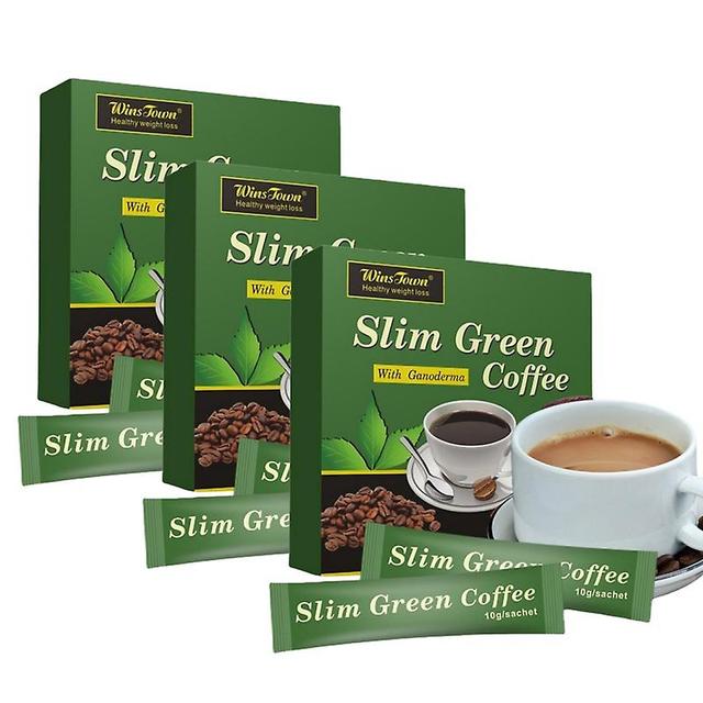 1/2/3X 18 Pz Caffè Verde Sottile con Ganoderma Controllo Peso Disintossicazione Nuovo Tè Caffè Verde 3boxes on Productcaster.