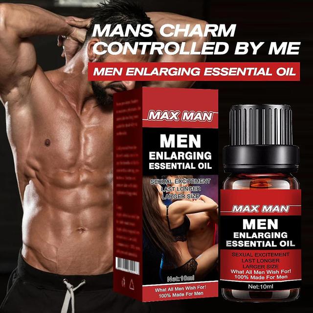 Men Energy Massage Oil, Thicker Enlarger Care Sexual Enhancement Oil For Delay Performance Strength Boost 5pcs - 50ml Red on Productcaster.