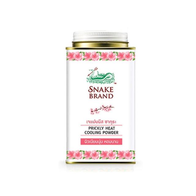 Mike Mja Thailand Shengle Brand Snake Powder Hot Prickly Heat Powder Baby Snake Powder Talcum Powder Prickly Heat Powder 140g Cherry blossoms on Productcaster.