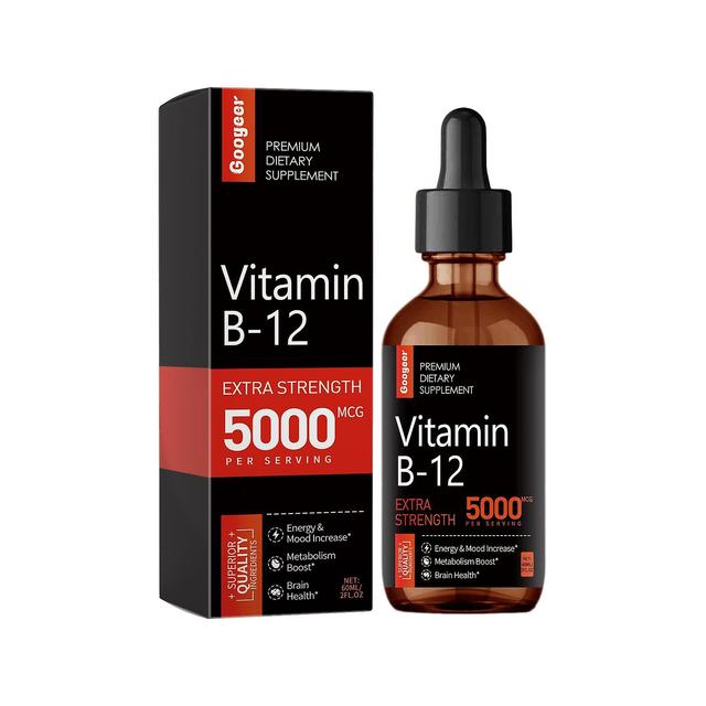 Haobuy Vegan Liquid B-12 Drops, Vitamin B12 Liquid Drops Sublingual 5000mcg, Mood & Energy Booster Vitamin B12 Supplement for Metabolism & Health S... on Productcaster.