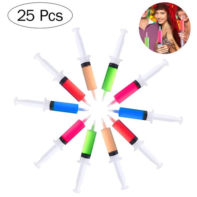 BESTONZON 25PCS Shot Syringes with Caps Reusable Perfect for Halloween Tailgates and Bachelor Parties (60ml) on Productcaster.