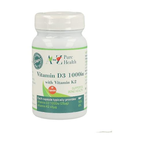 A to Z Pure Health D3-vitamin 1000 IU 60 kapsler on Productcaster.