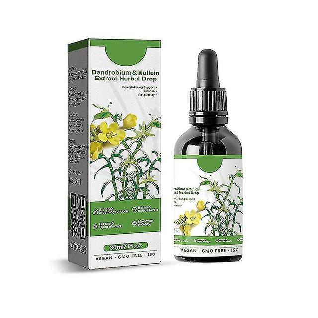 ylmyFit 1-3x Dendrobium Mullein Extract Powerful Lung Cleanse Respiratory Herbal Drop 1PC on Productcaster.