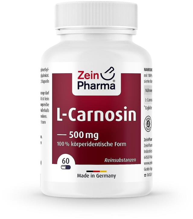 Zein Pharma L-Carnosine 500 mg 60 kapselia on Productcaster.