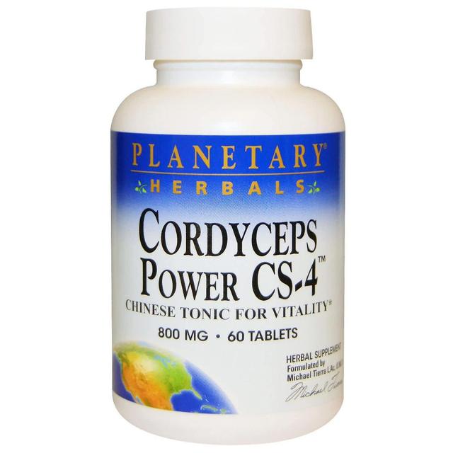 Planetary Herbals, Cordyceps Power CS-4, 800 mg, 60 tabletter on Productcaster.