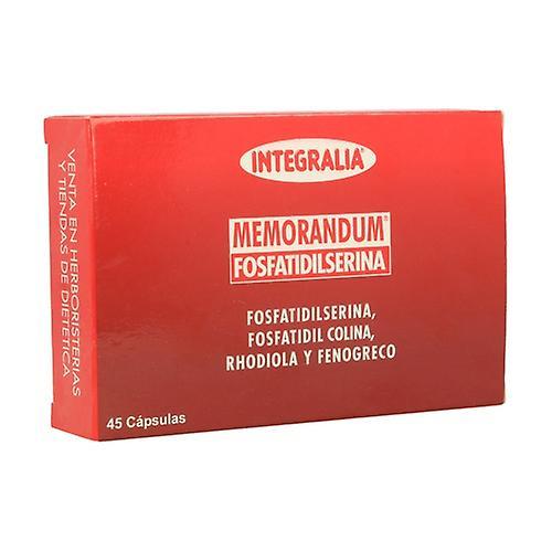 Integralia Memorandum Phosphatidylserine 45 softgels on Productcaster.