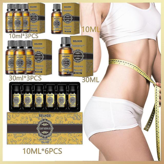 New 2023 1/3/6pcs Belly Drainage Ginger Oil, Lymphatic Drainage Ginger Oil, Slimming Tummy Ginger Oil, 10ml,30ml Natural Drainage Ginger Oil Essent... on Productcaster.