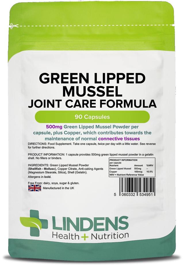 Lindens Green Lipped Mussel 500mg - 90 Capsules on Productcaster.