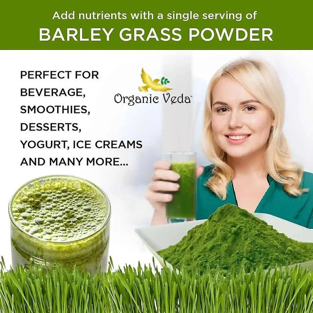 Lgigi 3pcs Naveta Barley Grass Powder 100% pur et biologique, Naveta Pure Natural Organic-orge Nouveau on Productcaster.