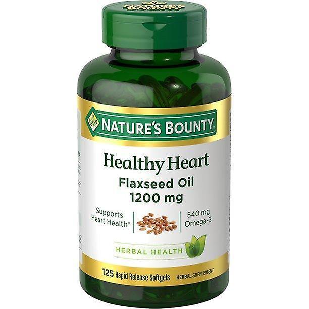 Natures Bounty Nature's bounty olio di semi di lino softgels a rilascio rapido, 1200 mg, 125 ct on Productcaster.