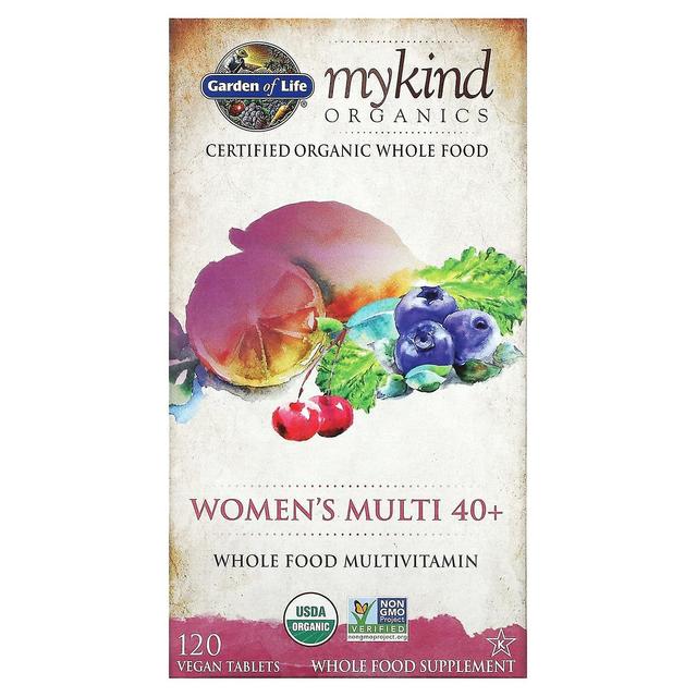 Garden of Life Giardino della Vita, Women's Multi 40 e, Whole Food Multivitamin, 120 compresse vegane on Productcaster.