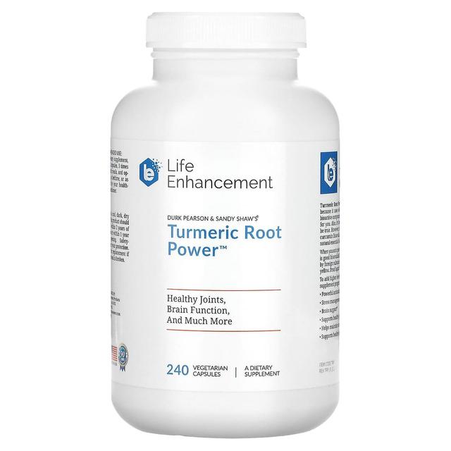 Life Enhancement, Turmeric Root Power, 240 Vegetarian Capsules on Productcaster.