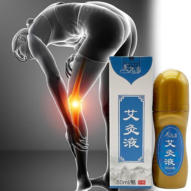 Coscelia 50ml Moxibustion Liquid Wormwood Extract Smokeless Chinese Acupuncture Massage Oil Muscle Joint Pain Relief Medical Plaster on Productcaster.