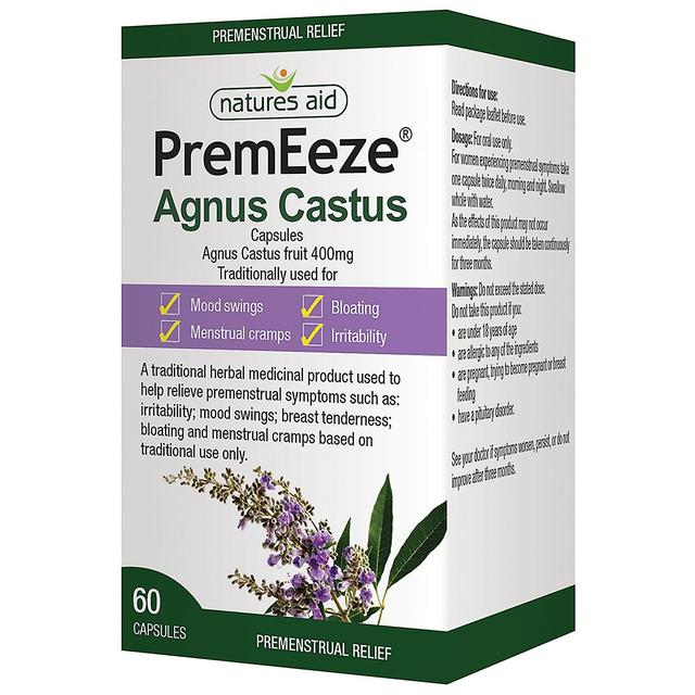 Natures aid premeeze agnus castus 400mg 60's on Productcaster.