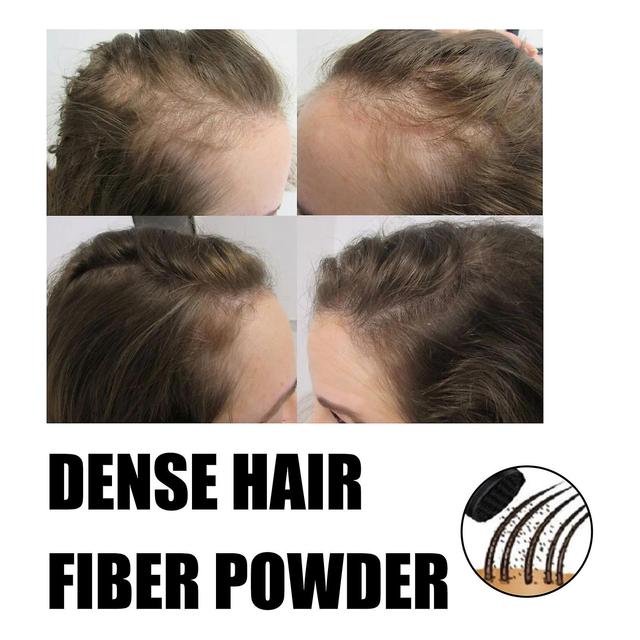 Dense Hair Fiber Powder Hair Thick Thick Hair Fiber Powder Hairdressing Powder Dense Hair Fiber Powder medium brown 2pcs on Productcaster.