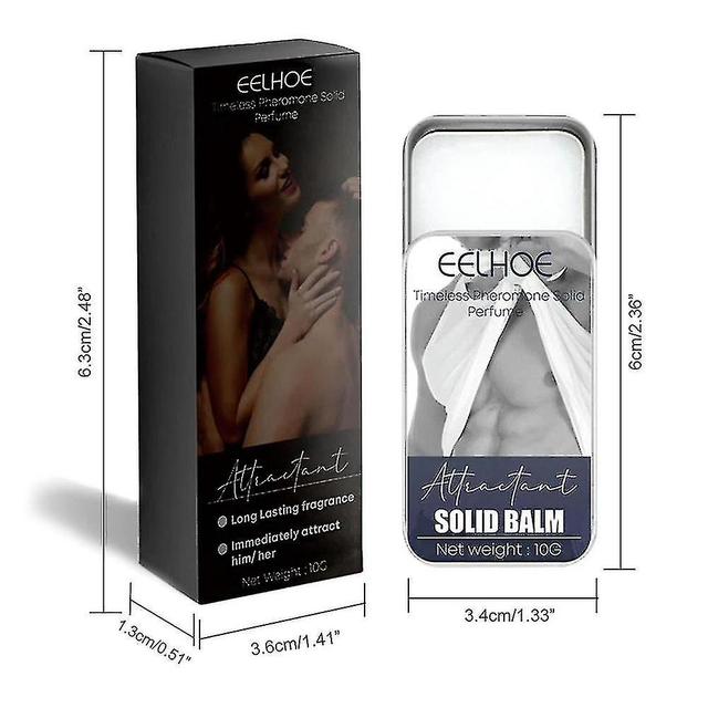 Portable Pheromone Solid Balm Fragrance Women Men Attractant Fresh Natural Antiperspirant Longlasting Balm Body In Your Bag For Male on Productcaster.