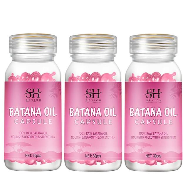 1/2/3 Bottle Hair Batana Oil Capsule Keratin Repairs Damaged Hair Anti Hair Loss Batana Oil Smoothing Hair Essence Mix Hair 30 Capsule on Productcaster.