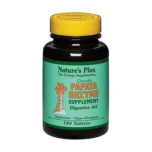 Nature's Plus Tyggelig Papaya Enzime 180 tabletter on Productcaster.