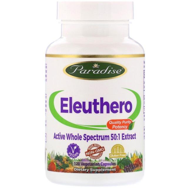 Paradise Herbs, Eleuthero, 120 Vegetarian Capsules on Productcaster.