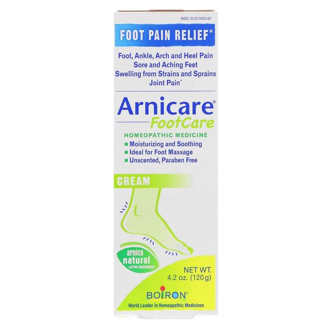 Boiron, Arnicare Foot Care Cream, Unscented, 4.2 oz (120 g) on Productcaster.