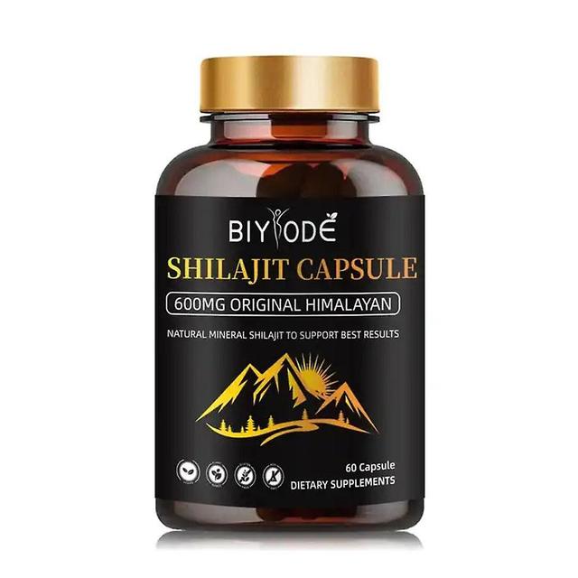 Shilajit | 100% pure Extract | 60 caps 600mg ORIGINAL HIMALAYAN As shown on Productcaster.