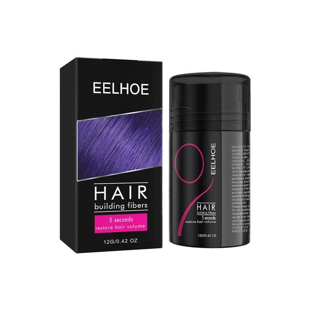 Eelhoe Dense Hair Fiber Powder Hair Increase Hair Volume Fiber Thick Hair Hairdressing Powder Plant Fiber Powder Natural Black on Productcaster.