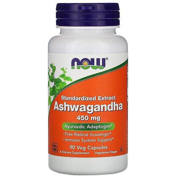 Now Foods, Ashwagandha, Standaryzowany ekstrakt, 450 mg, 90 Veg Kapsułki on Productcaster.