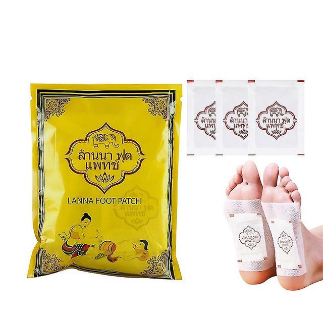 10 sztuk / worek Nowy 2019 Lanna Detox Foot Patch Pads Detoksykacja toksyn Klej Utrzymanie dopasowania Organiczne plastry ziołowe - on Productcaster.